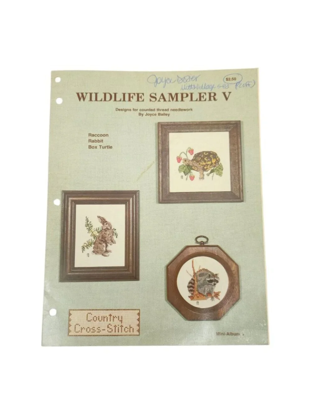 Cross Stitch Needlepoint Wildlife Mallard Lot of 5 Vintage Pattern Booklets DIY